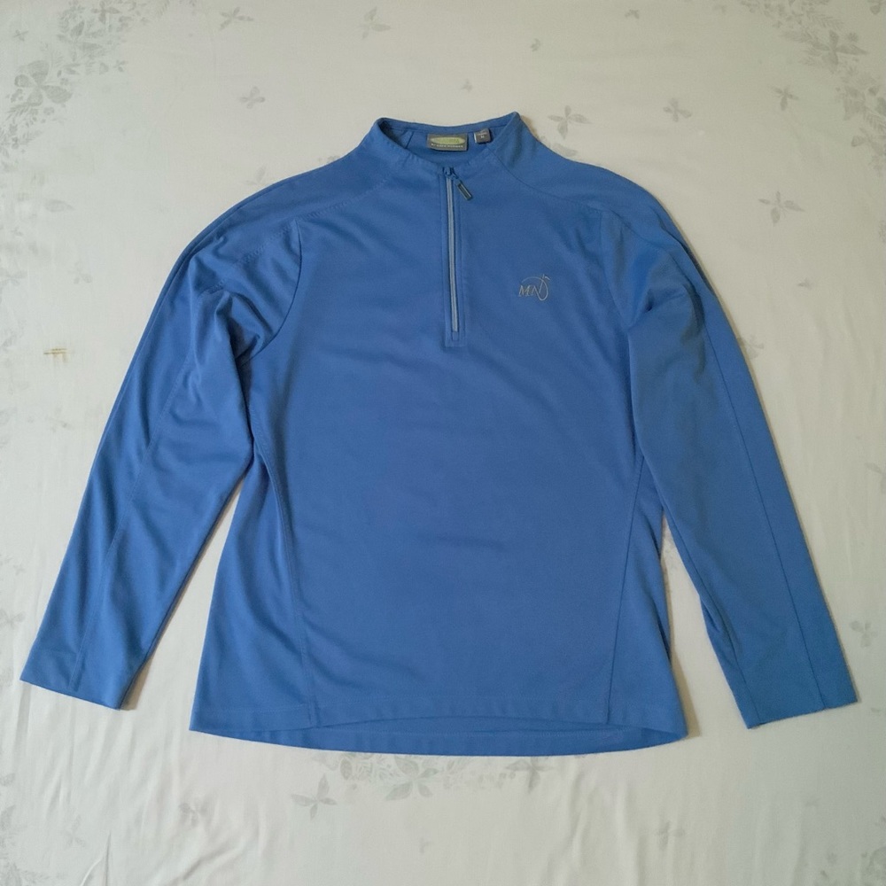 PlayDry by Greg Norman Ladies Golf Shirt  Quarter Zip Microfiber
